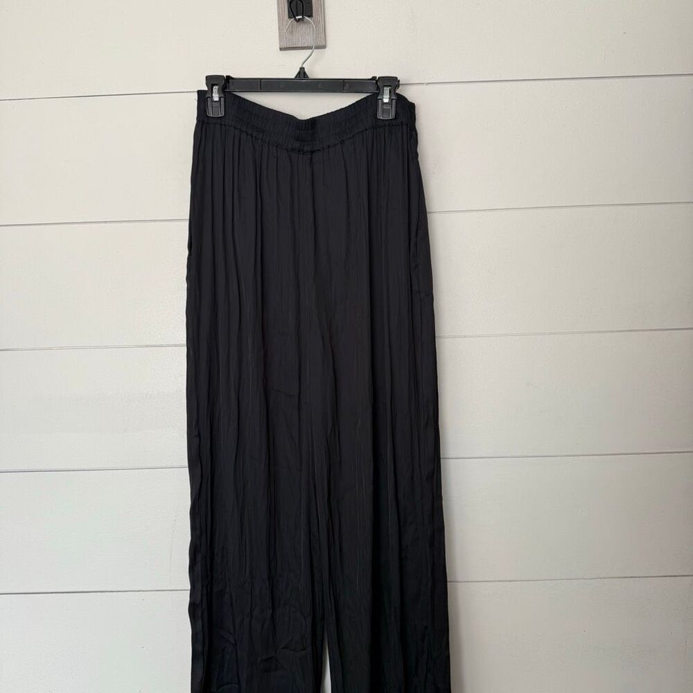 House of Harlow Revolve Women’s Large Satin Wide Leg Pull on Pants